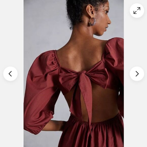 Anthropologie Forever That Girl Scalloped Mini Dress - Picture 4 of 4